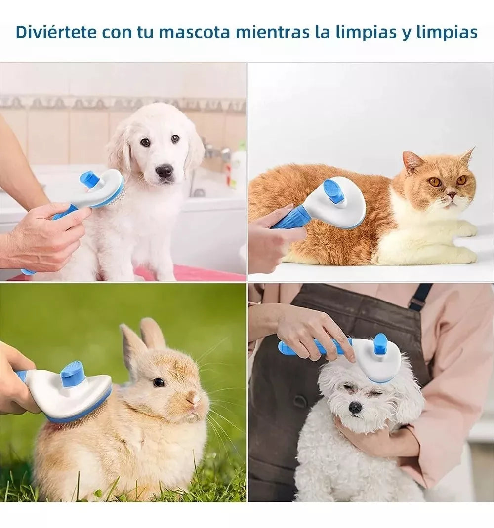 🐶🐱 Cepillo Removedor de Pelo para Mascotas – Autolimpiante